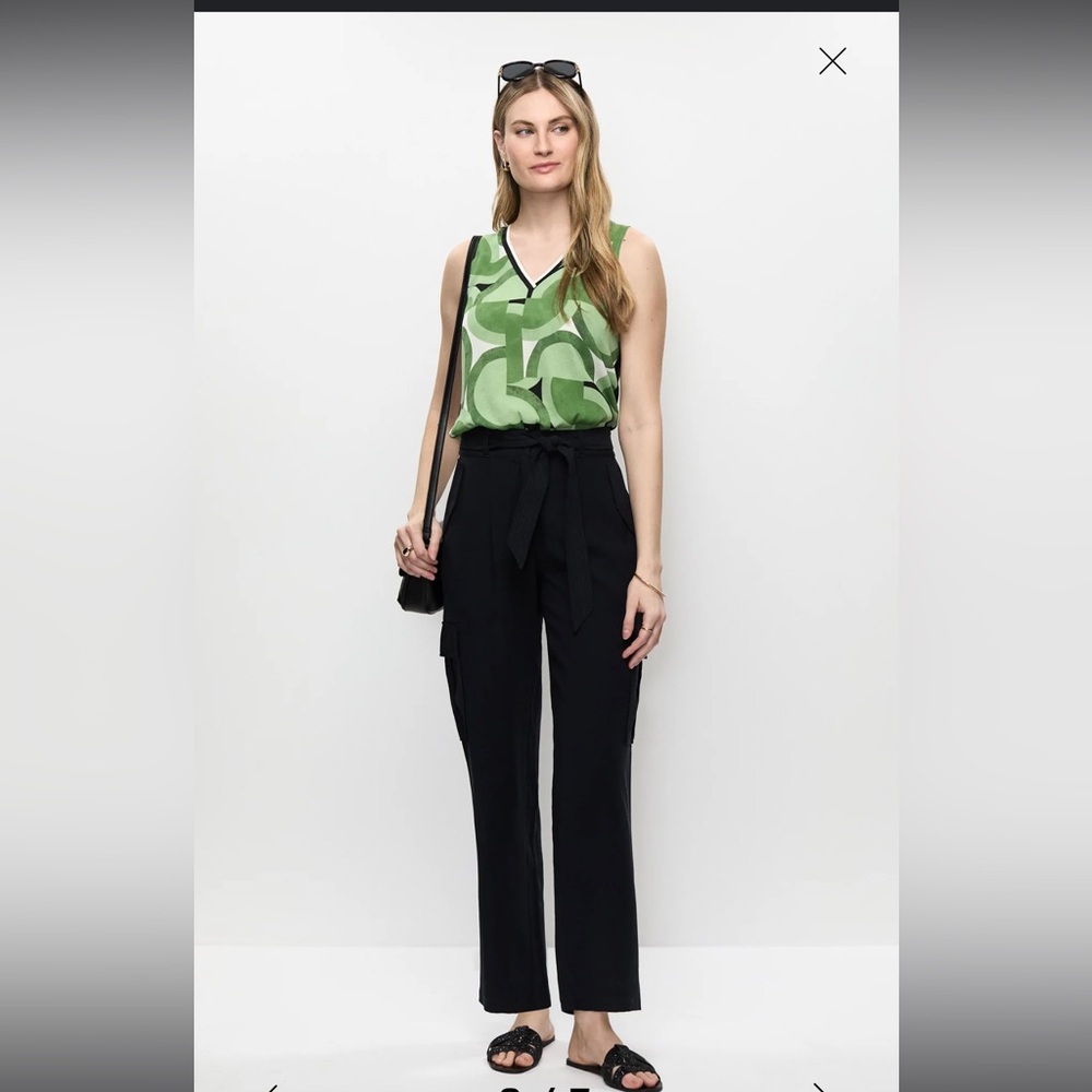 Geometric Pattern Sleeveless Blouse M - image 6